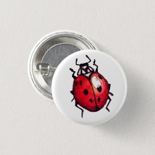 Ladybug-pen Ronde Button 3,2 Cm (Voorkant /achterkant)