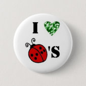 Ladybug-pen Ronde Button 5,7 Cm (Voorkant)