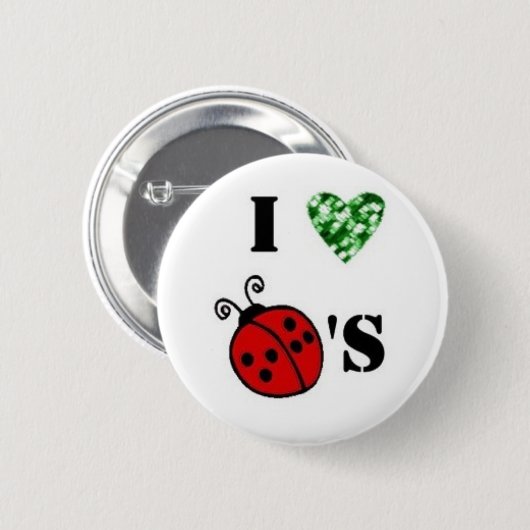 Ladybug-pen Ronde Button 5,7 Cm (Voorkant /achterkant)