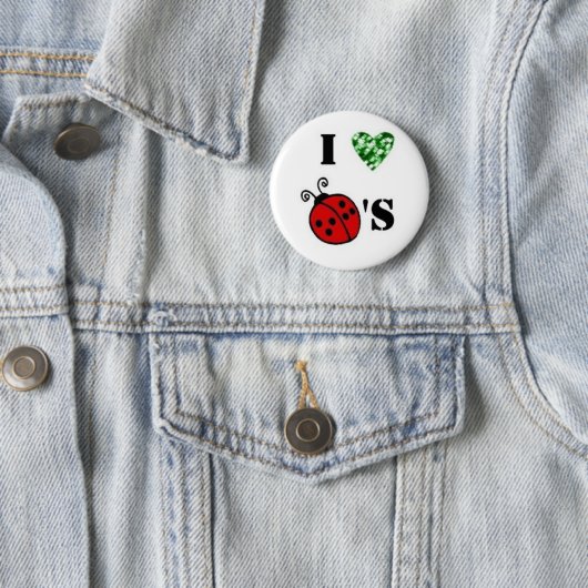 Ladybug-pen Ronde Button 5,7 Cm (In situ)