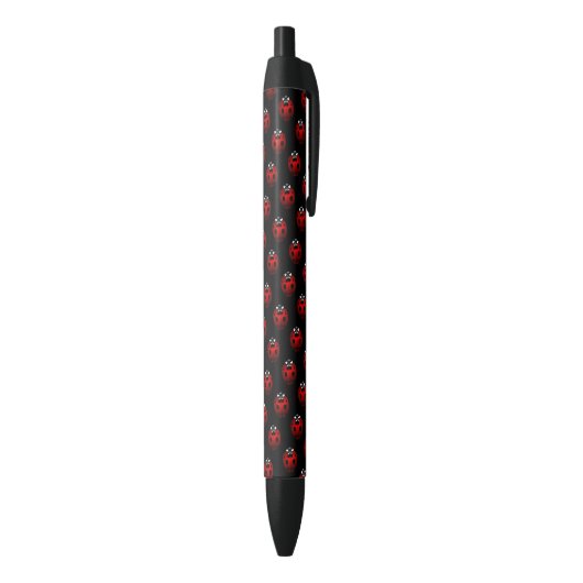 Ladybug Pens Ladybug/Ladybird Art Writers Pens Zwarte Inkt Pen (Achterkant (Verticaal))