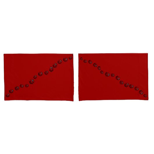 Ladybug Pillow Hoesjes Cute Ladybug Bedding Kussensloop (Voorkant-Set)