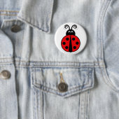 Ladybug Pin Ronde Button 5,7 Cm (In situ)