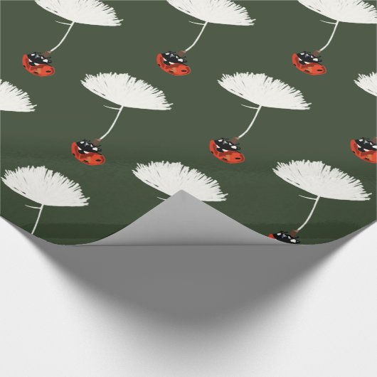 Ladybug Plant Fly Cadeaupapier (Hoek)