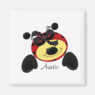 Ladybug Polka Auntie Magneet