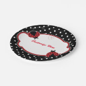 Ladybug Polka Baby shower Party Borden Papieren Bordje (Gekanteld)