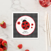 Ladybug Polka Dot Baby shower Servet (Insitu)