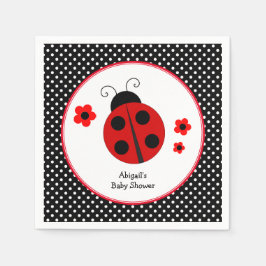 Ladybug Polka Dot Baby shower Servet