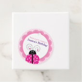 Ladybug Polka Dot Bedankjes Labels (In situ)