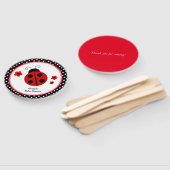 Ladybug Polka Dot Dank je wel Handwaaier (Niet-gemonteerd)