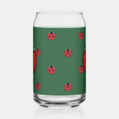 Ladybug Polka Dots Blikvorm Glas (Rechts)