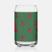 Ladybug Polka Dots Blikvorm Glas (Links)