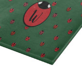 Ladybug Polka Dots Glas Snijplank (Hoek)