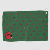 Ladybug Polka Dots Golf Towel Golfhanddoek (Horizontaal)