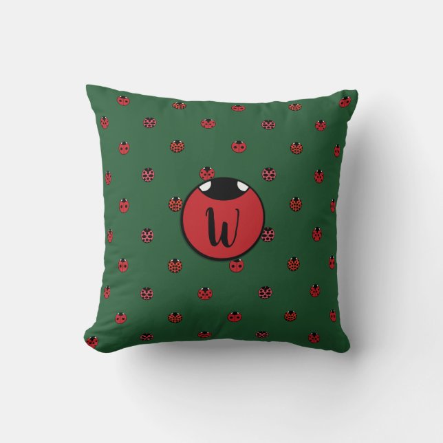 Ladybug Polka Dots Kussen (Voorkant)