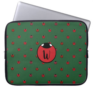 Ladybug Polka Dots-laptophoes Laptop Sleeve