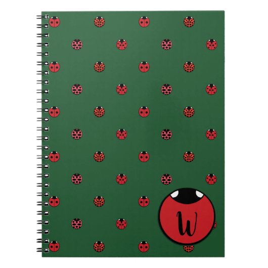 Ladybug Polka Dots Notebook Notitieboek (Voorkant)