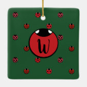 Ladybug Polka Dots Ornament (Achterkant)