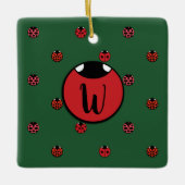 Ladybug Polka Dots Ornament (Voorkant)