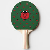 Ladybug Polka Dots Ping Pong Paddle Tafeltennisbatje (Achterkant)