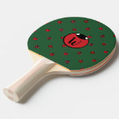 Ladybug Polka Dots Ping Pong Paddle Tafeltennisbatje (Voorkant Gekanteld)