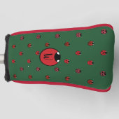 Ladybug Polka Dots Putter Hoesje Golfheadcover (Voorkant)