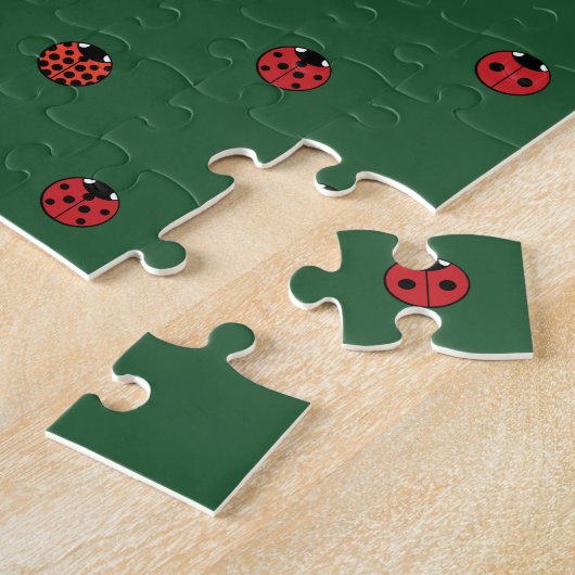 Ladybug Polka Dots Puzzle Legpuzzel (Zijkant)