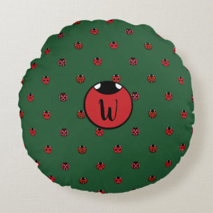 Ladybug Polka Dots Rond Kussen