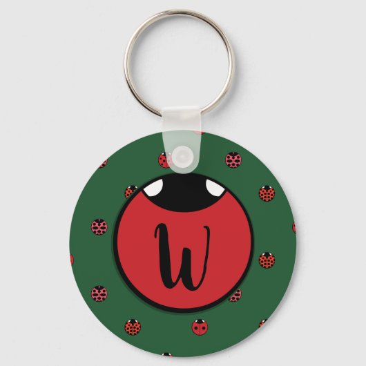 Ladybug Polka Dots Sleutelhanger (Voorkant)