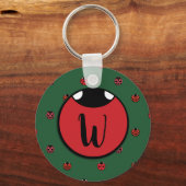 Ladybug Polka Dots Sleutelhanger (Voorkant)