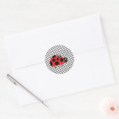 Ladybug Polkadots Baby shower Bingo Stickers (Envelop)