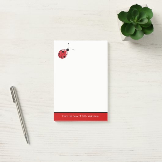 Ladybug Post it Note Pad (Kantoor)