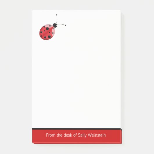 Ladybug Post it Note Pad (Voorkant)