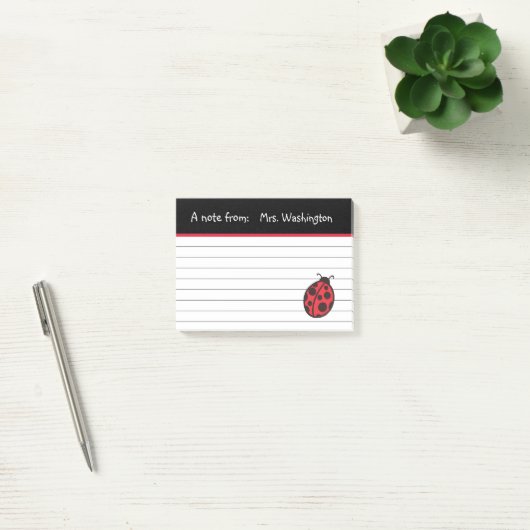 Ladybug Post it Notes Gift (Kantoor)