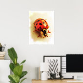 Ladybug-Poster Poster (Thuiskantoor)