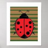 Ladybug Poster Print voor Kids Room (Voorkant)