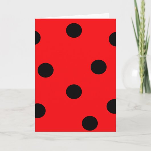 Ladybug Print Kaart (Voorkant)