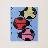 Ladybug Puzzle met aangepaste tekst Legpuzzel (Verticaal)