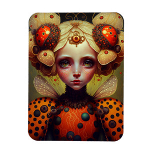 Ladybug Queen 2 Cute Fantasy Art Magneet