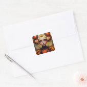 Ladybug Queen 2 Cute Fantasy Art Vierkante Sticker (Envelop)