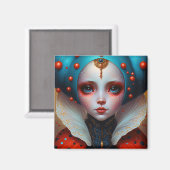 Ladybug Queen Cute Fantasy Art Magneet (Voorkant / Achterkant)