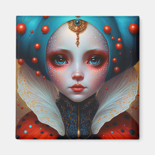 Ladybug Queen Cute Fantasy Art Magneet