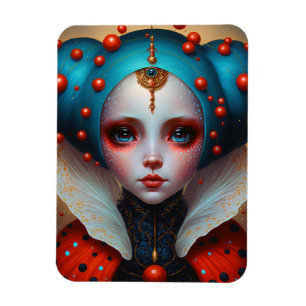Ladybug Queen Cute Fantasy Art Magneet
