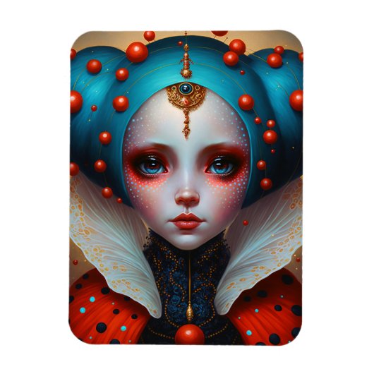 Ladybug Queen Cute Fantasy Art Magneet (Verticaal)