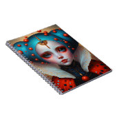 Ladybug Queen Cute Fantasy Art Notitieboek (Rechterzijde)