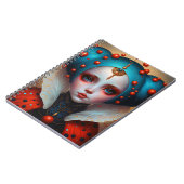 Ladybug Queen Cute Fantasy Art Notitieboek (Linkerzijde)