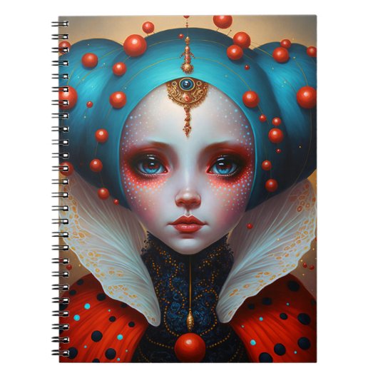 Ladybug Queen Cute Fantasy Art Notitieboek (Voorkant)