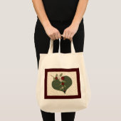 Ladybug Quilt Square Canvas tas (Voorkant (product))
