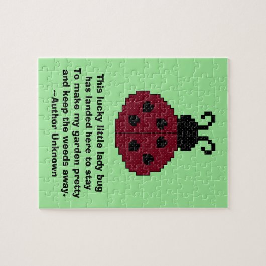 Ladybug Quote Puzzle Legpuzzel (Horizontaal)