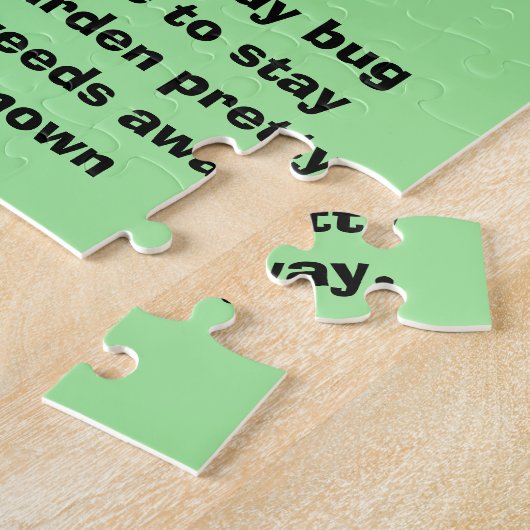 Ladybug Quote Puzzle Legpuzzel (Zijkant)